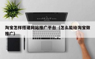 云浮淘宝怎样搭建网站推广平台（怎么能给淘宝做推广）
